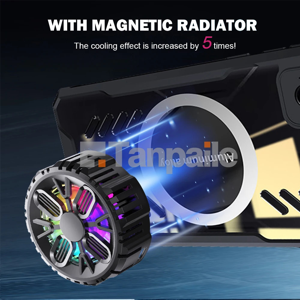 Enhanced Cooling Magnetic Shockproof Case with Heat Dissipation