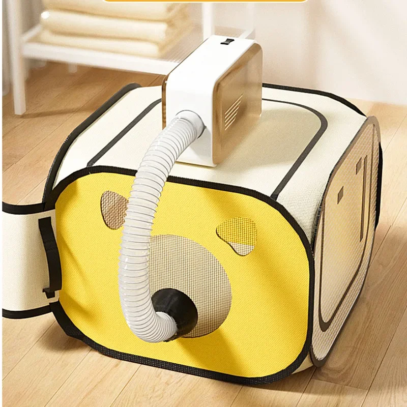 Silent Pet Drying Box Circulating Breathable Blow Dryer Constant Temperature Folding Pet Grooming Hairdryer