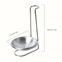 Support pour ustensiles de cuisine et bol en acier inoxydable, support organisateur Vertical peu encombrant pour comptoir, 1 paquet 6