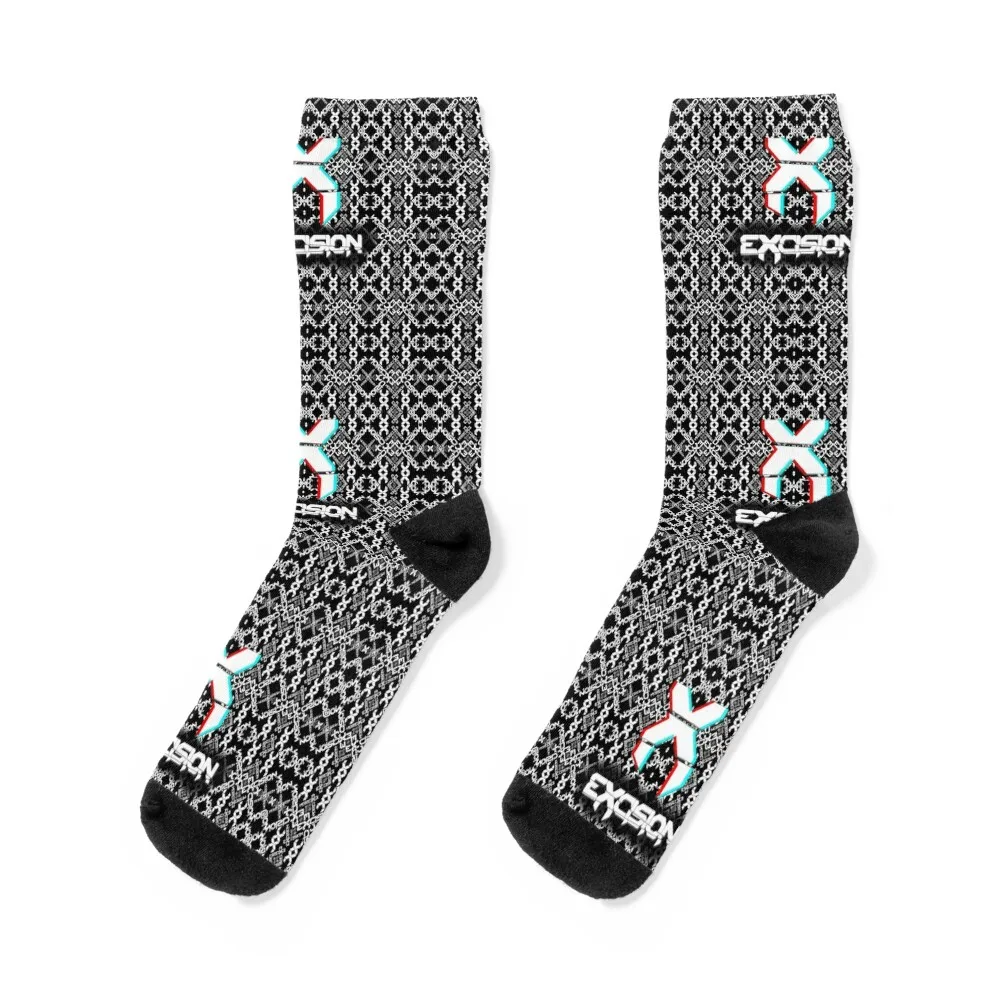 Excision Merch Pattern Design Socks new in's fashionable Socks Man Women's versatile accessory for any outfit unique pattern design faux leather belt for men women stylish brown textured buckle for use