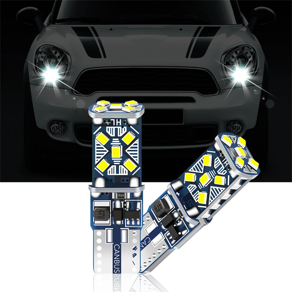 LASFIT 2x W5W/194/168 LED Bulb Kit - Bright White 6000K, Canbus, IP67 For Subaru Mazda