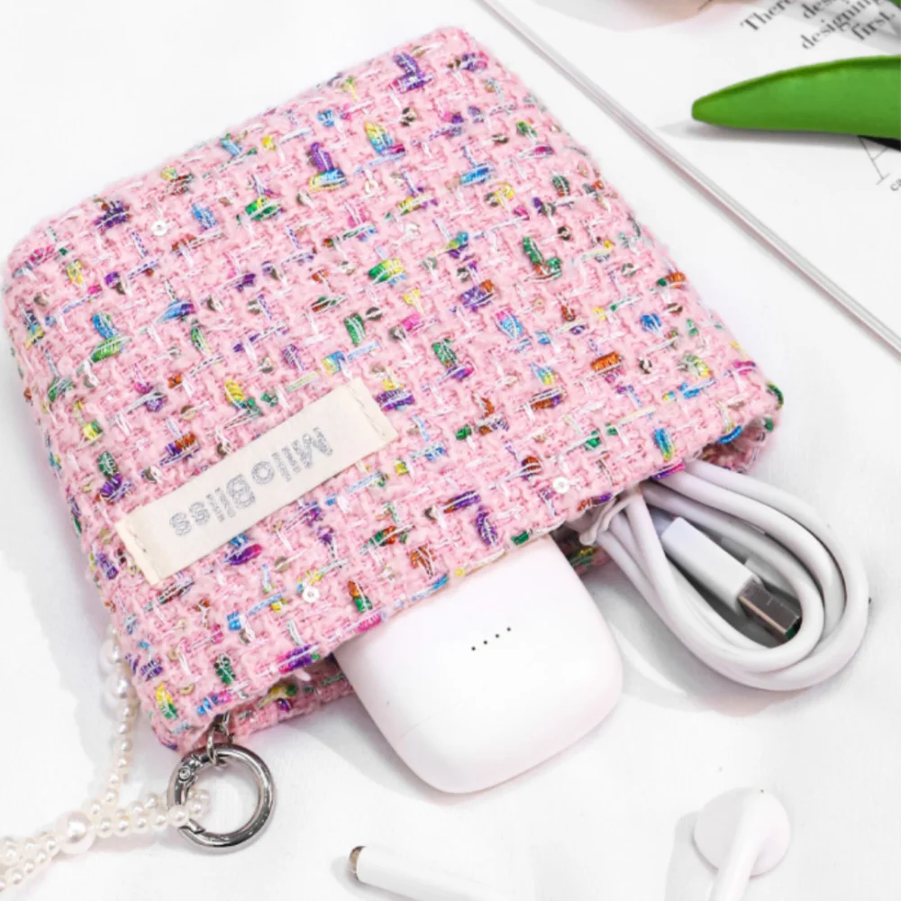 Woman's Wallets Cosmetic Bag Polyester Portable Zipper Lipstick Storage Bag Commuter Coin Purse Card Holder Carteras De Mujer