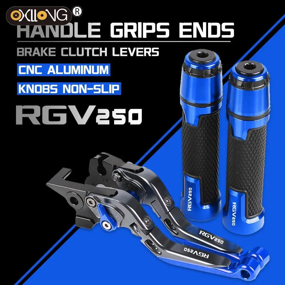 

RGV250 VJ21A FOR SUZUKI Motorcycle CNC Brake Clutch Levers Handlebar knobs Handle Hand Grip Ends FOR SUZUKI RGV250 VJ21A 1988