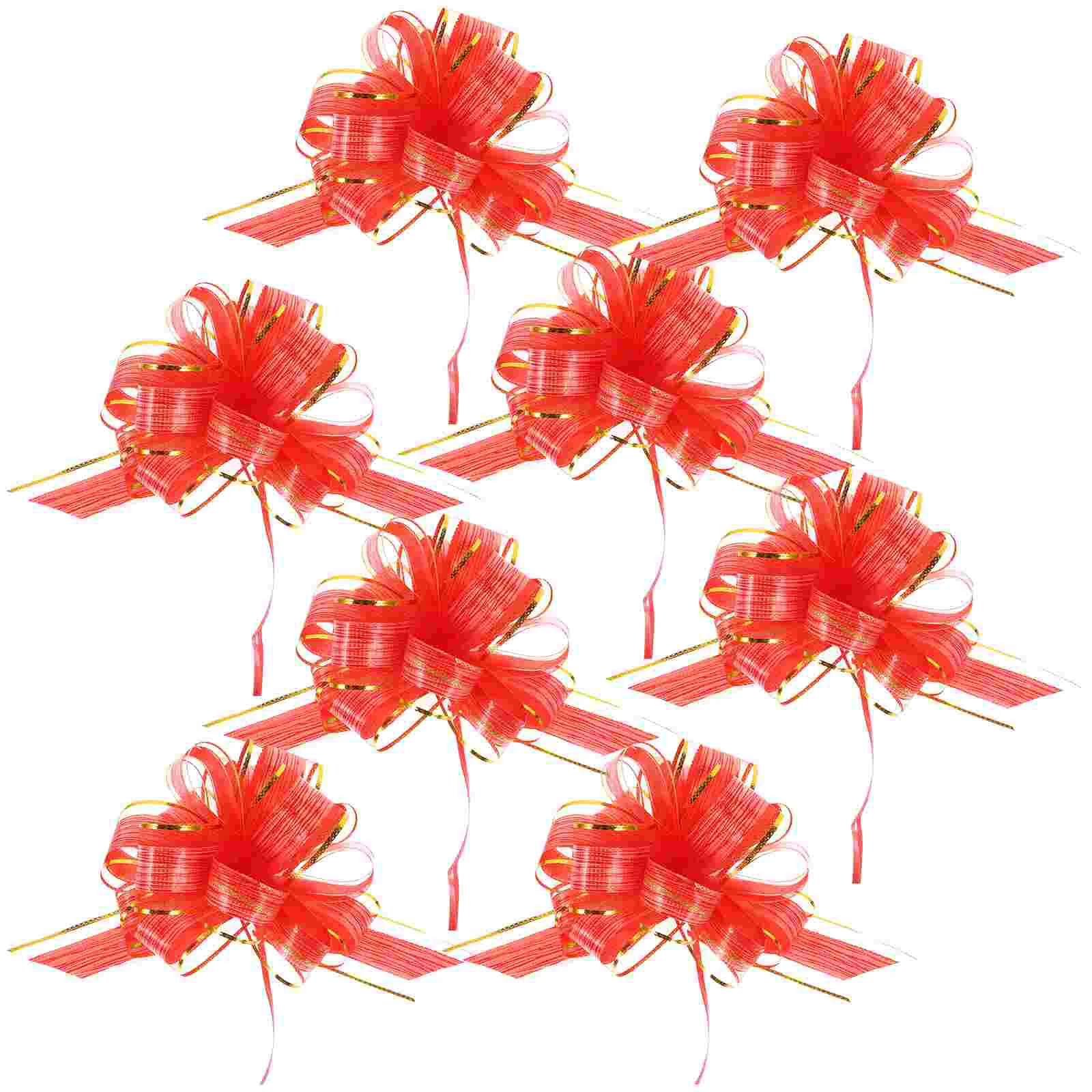

20pcs Box Pull Bows Large Christmas Present Pull Bows Gift Wrapping Bows Stereo Flower