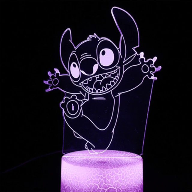 Anime Kawaii Stitch Lilo And Stitch 3d Illusion Bedroom Decoration Desk Lamp  Acrylic Sleep Night Light Birthday Christmas Gift - Night Lights -  AliExpress