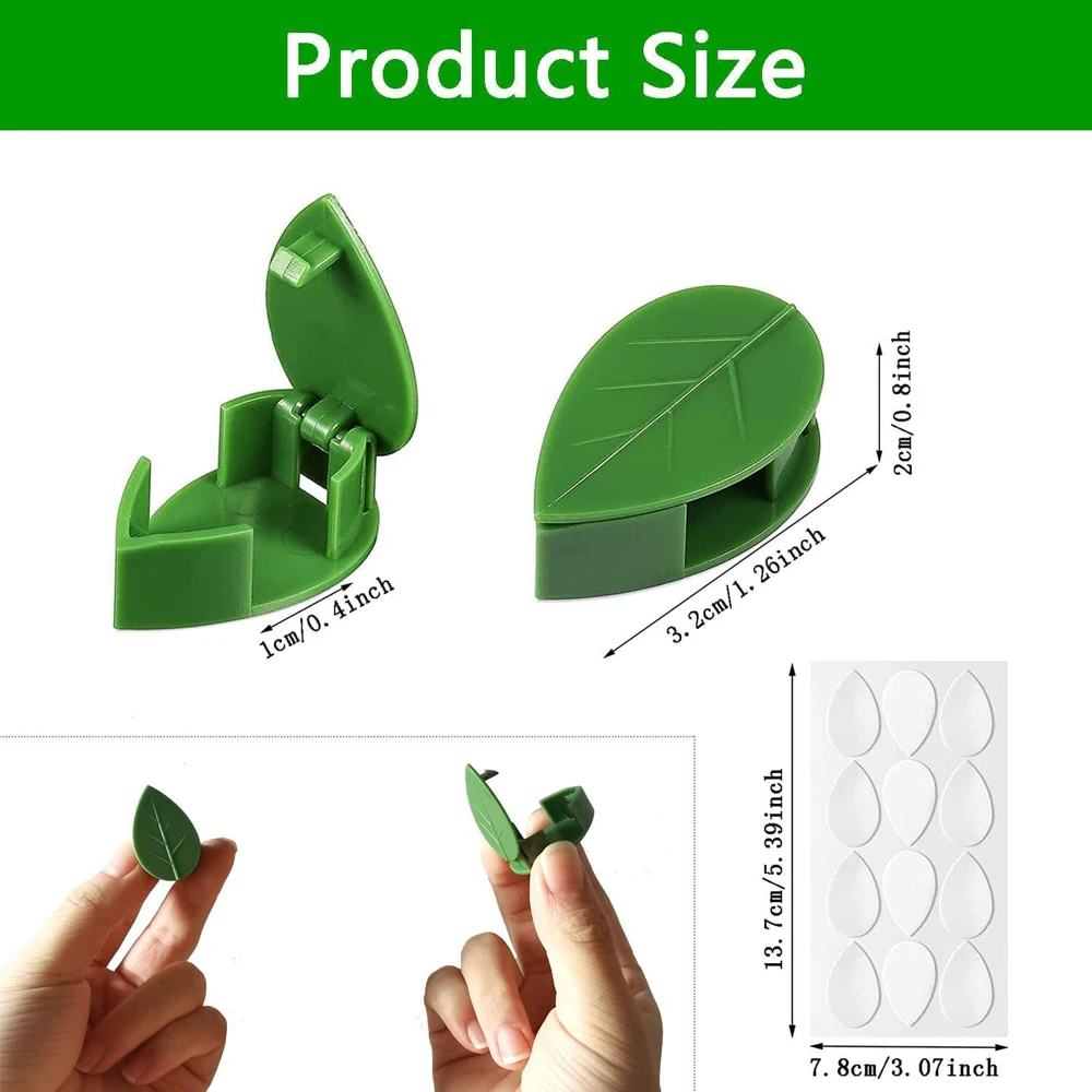 Invisible Plant Climbing Wall Fixture Clips 10-50Pcs PcsRattan Vine Bracket Fixed Buckle Leaf Clips Traction Holder Garden 2