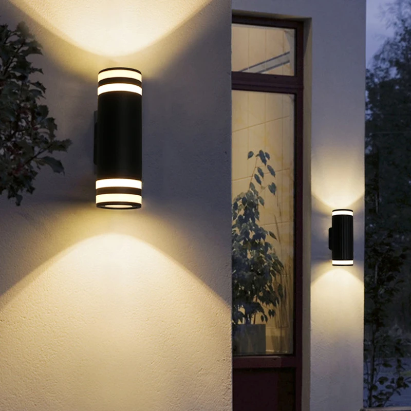 Outdoor Wall Lamp Waterproof IP65 LED Sconce Porch Light Outside Garden Yard Entrance Balcony Bedroom Stairs Home Decor AC85-265