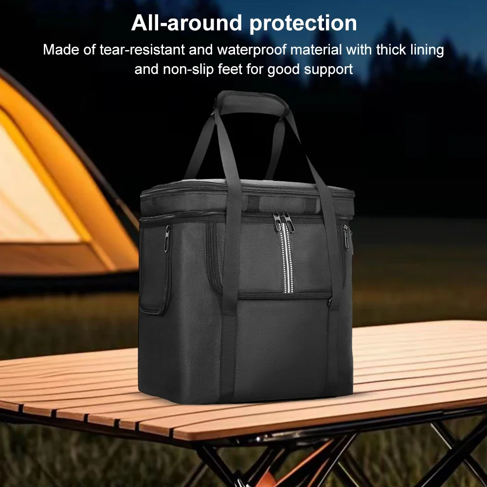 Carrying Case for BLUETTI Portable Power Station AC180/AC2A Travel Storage Bag Waterproof Anti-drop with Shoulder Strap & Handle
