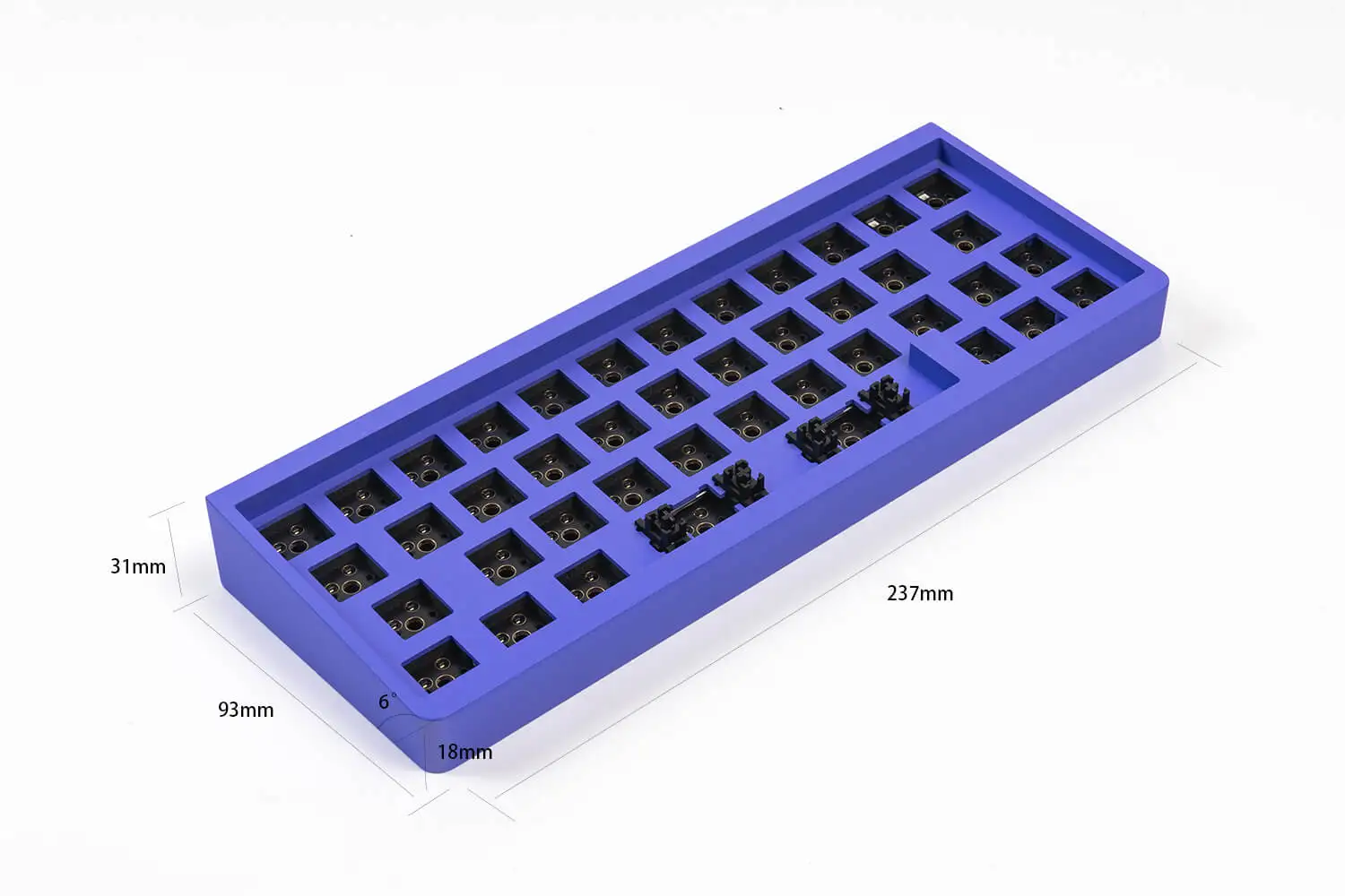 IDI42-メカニカルキーボード,ミニメカニカルキーボード,黒,紫