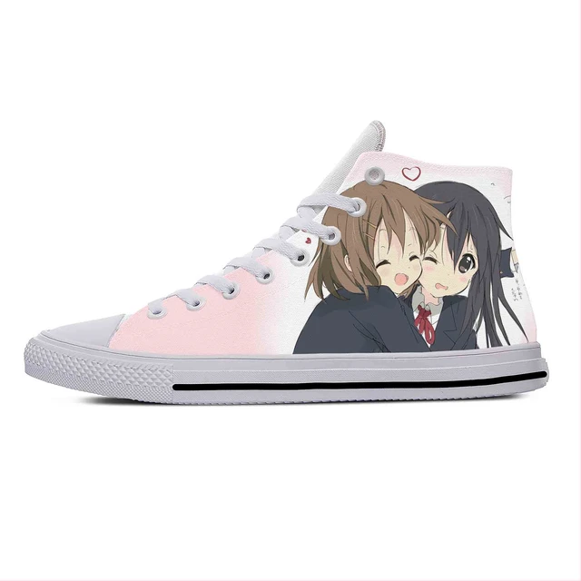 Anime Manga Cartoon K-On Akiyama Mio Hirasawa Yui Casual Shoes