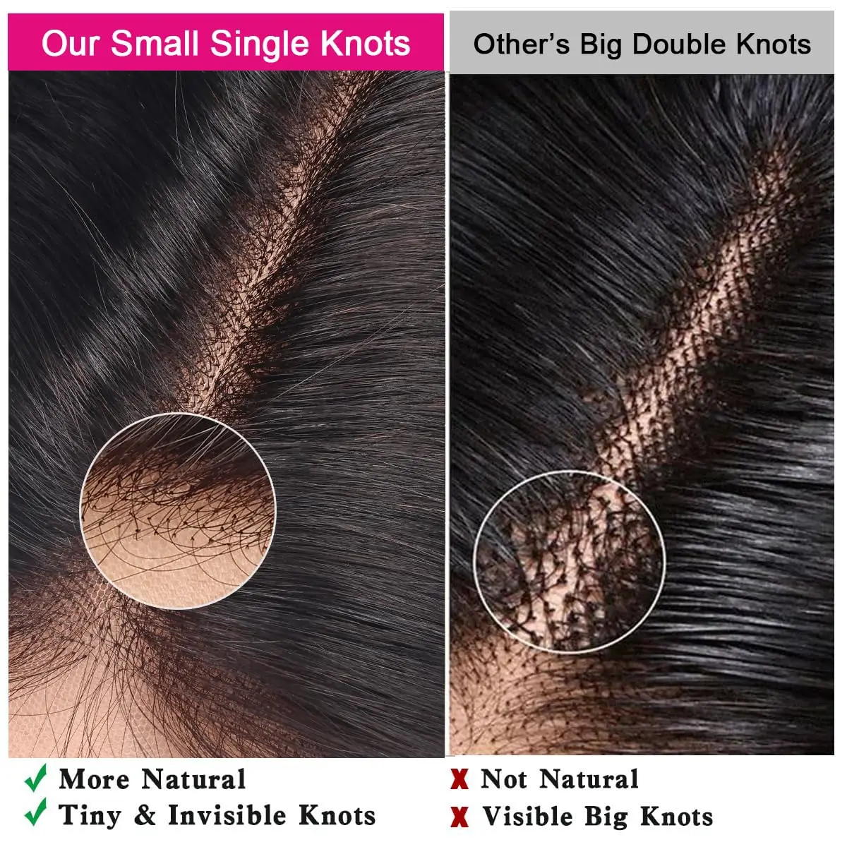 2x6 Lace Closure Human Hair Straight Human Hair Closure Frontal 4x4 5x5 Top Lace Closure Prepluck 13x4 Ear to Ear Lace Frontal 5