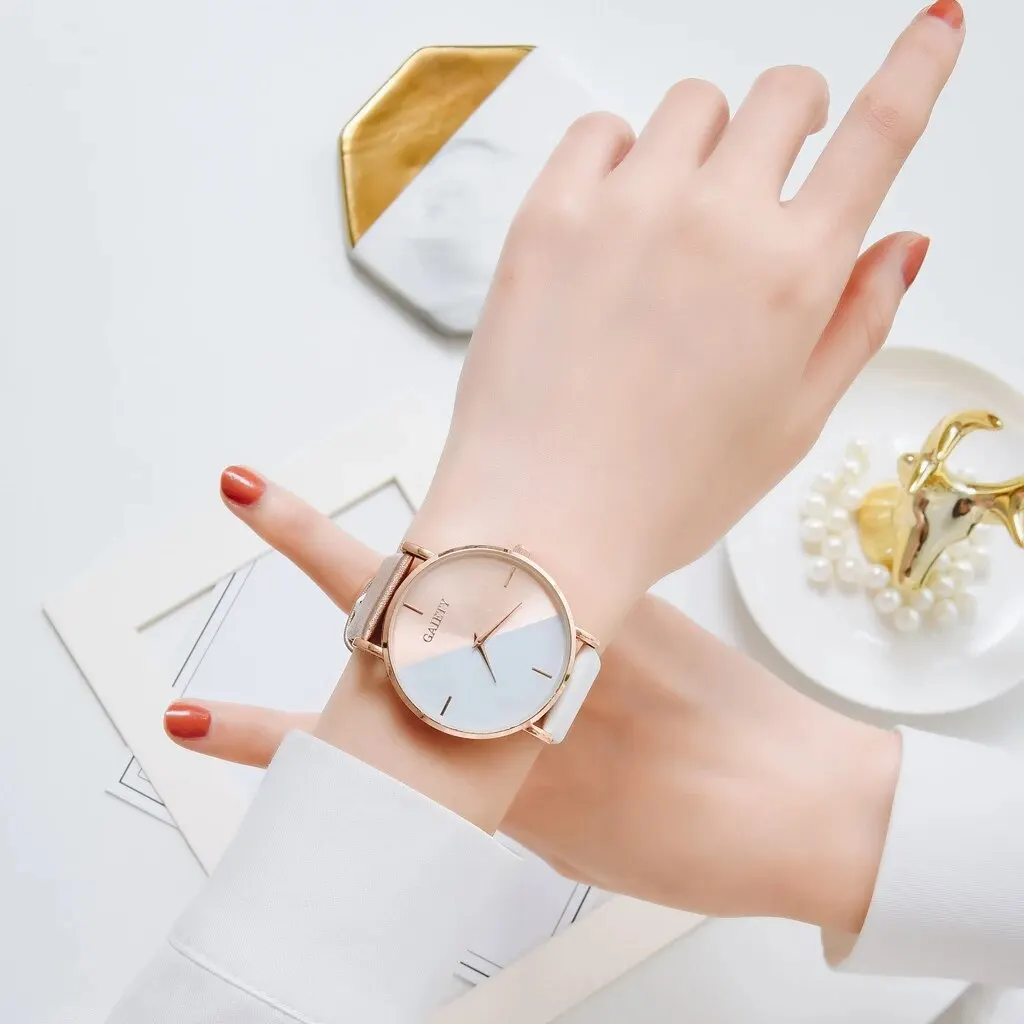 Women Watch Set Luxury Fashion Colourful PU Leather Strap Ladies Quartz Wristwatch Alloy Bracelet For Ladies Gift womans watch