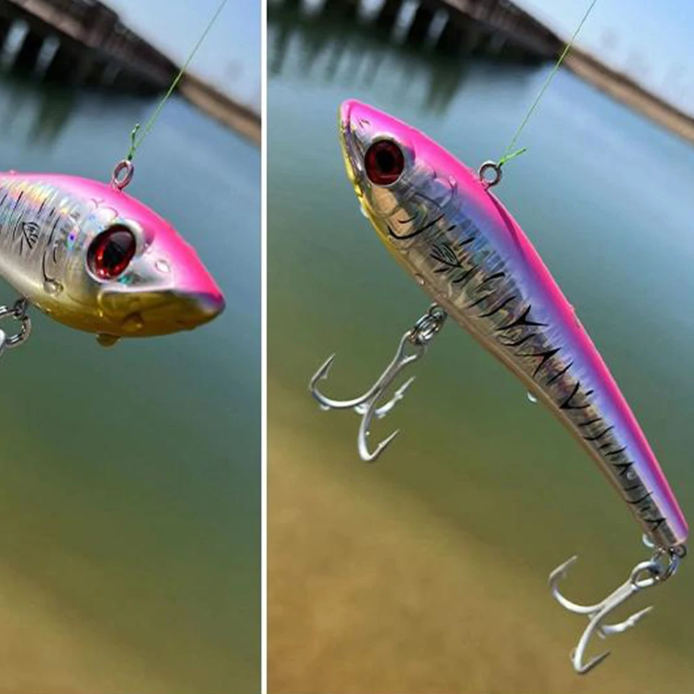 70g 13cm Pencil Wobblers Sinking VIB Lure Crankbaits Vibration Artificial Hard Bait for Marlin Tuna Wahoo Big Game Fishing Lures fishing lure