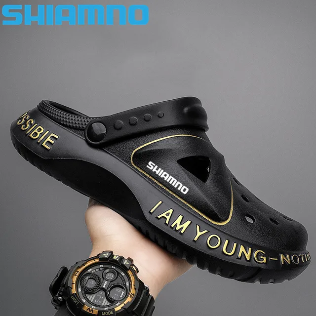 Brand 2024 New Fishing Sandals Men Summer Outdoor Sport Beach Hole Shoes Men s Anti-skid Wear-resistant Fishing Shoes