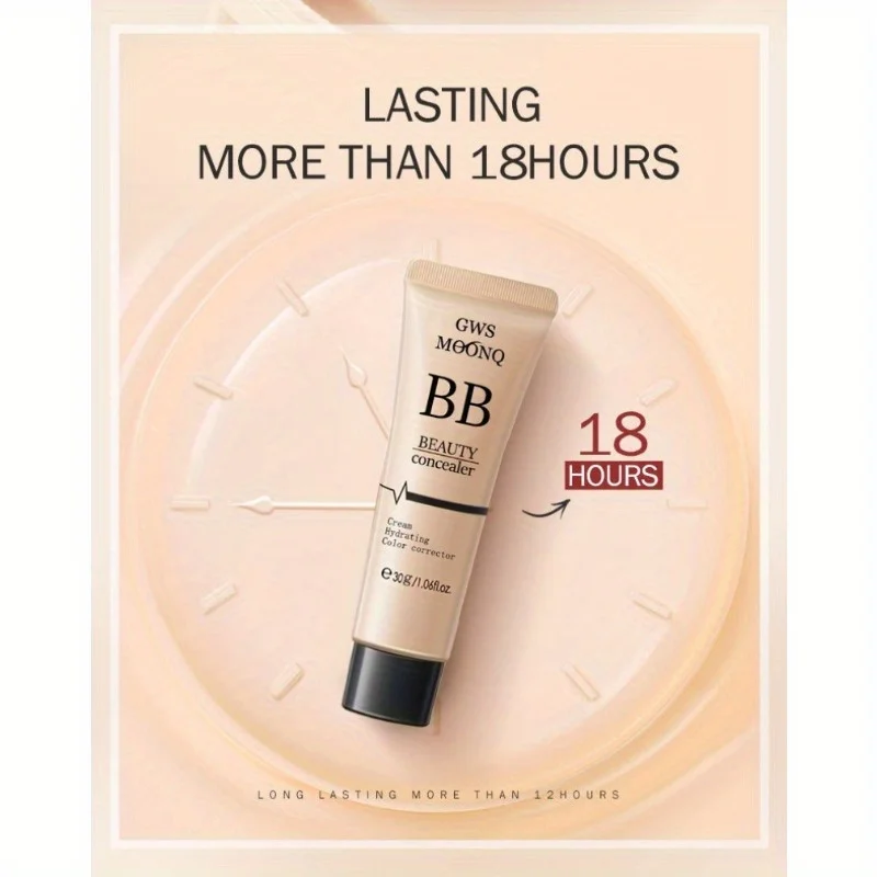 Waterproof BB Cream for Long-Lasting Brightening Nude Makeup with Oil Control and Liquid Concealer bb cream