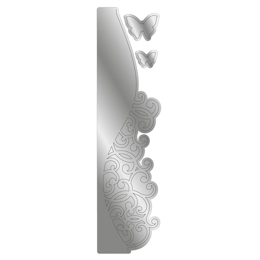 Matrice de découpe circulaire en métal - Motif fleurs - Pochoirs en Matrice de découpe circulaire en métal - Motif fleurs - Pochoirs en
