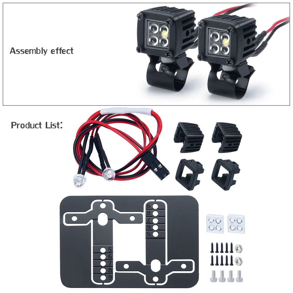 Enhanced LED Spotlight for RC Crawler Luggage Racks