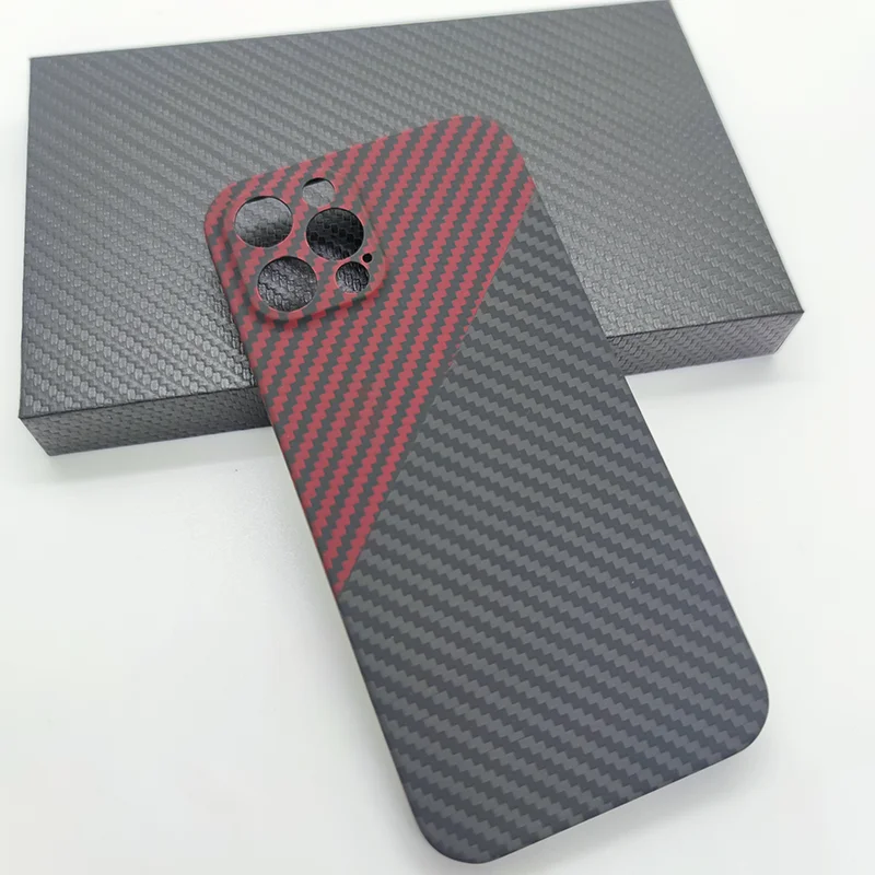 

Black/Red Ultra Thin Carbon Fiber Cases For iPhone 12 Pro Max 12Promax Protection Phone For iPhone12 Mini 12Pro Case Cover
