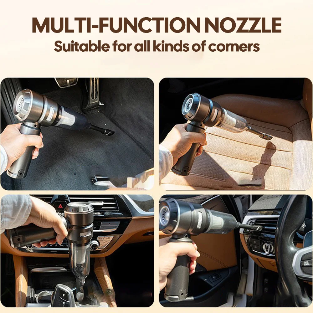 Car Vacuum Cleaner Powerful Portable HandHeld Strong Suction Vacuum Cleaner Machine for Wireless Robot Cars Accessories