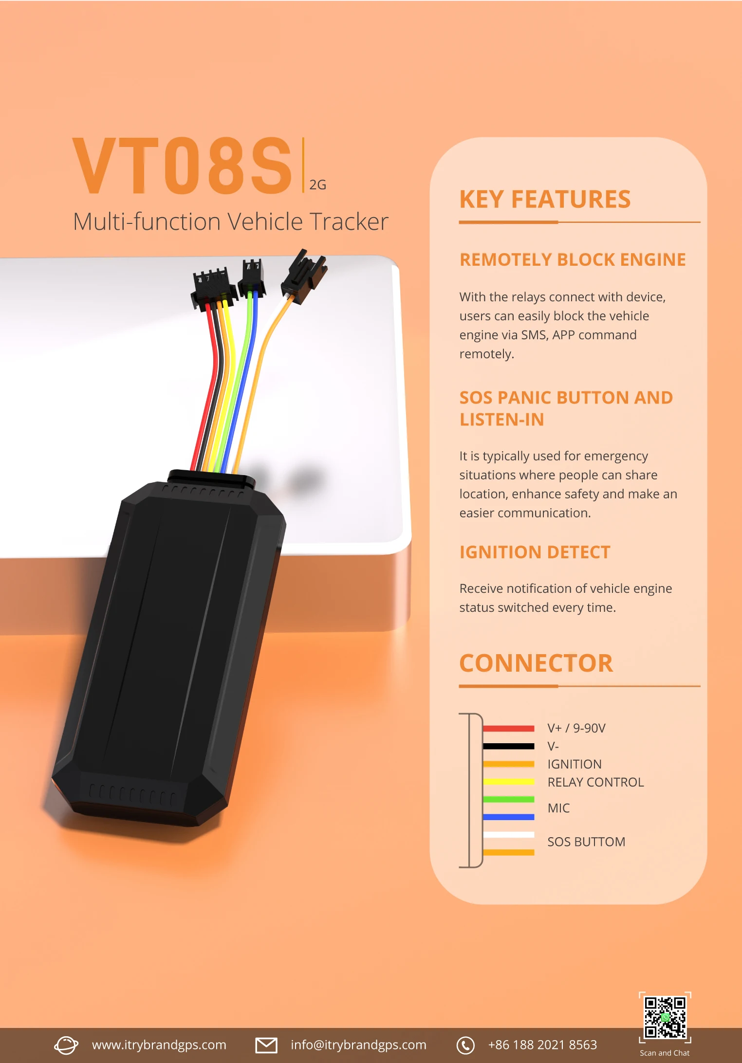 Hot Sale Smart Mini Vehicle Gps Tracker With Waterproof IP65 And Gps Car Tracking System Software And Apps VT08S