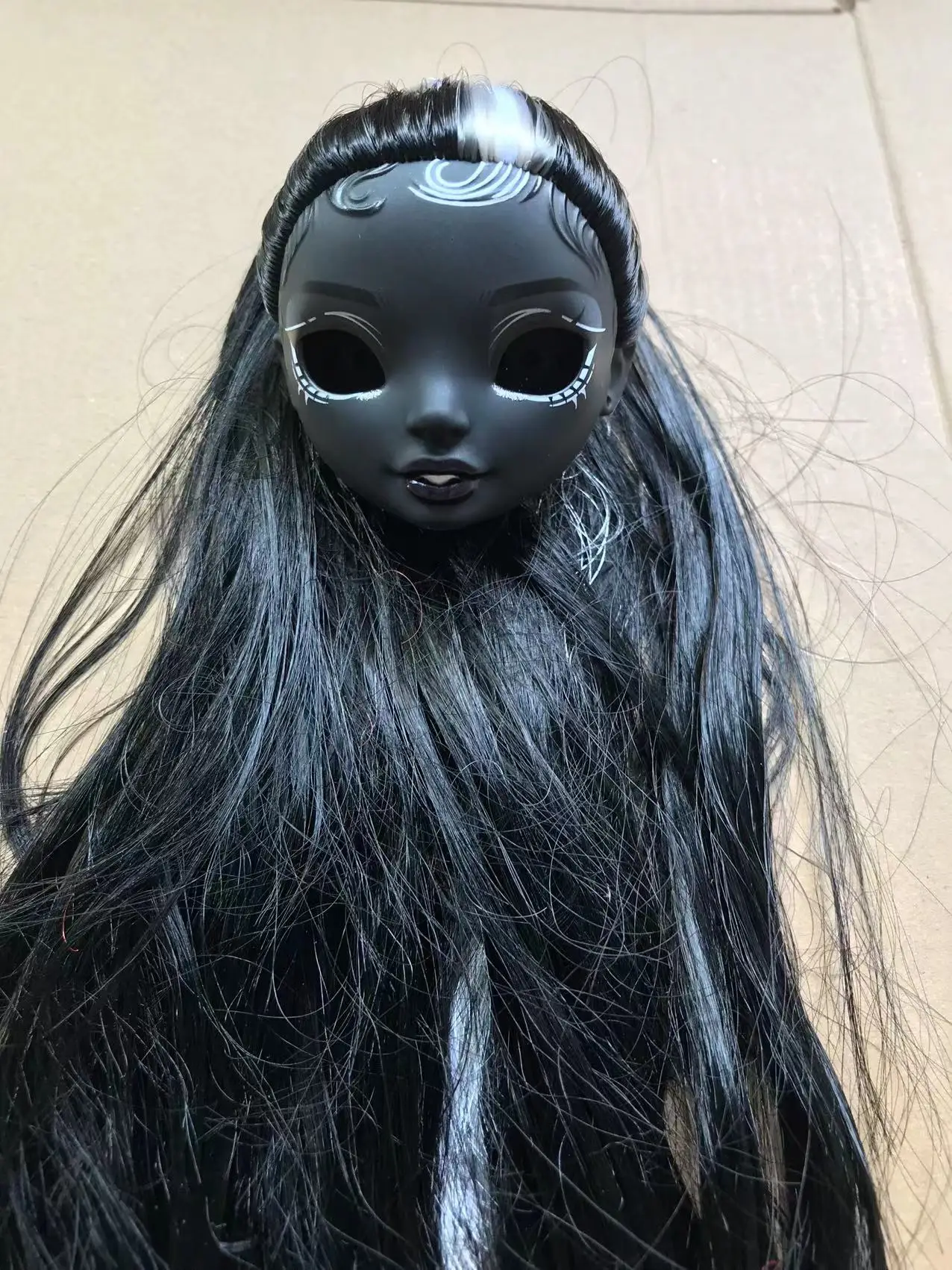Original Doll Pink Hair Rainbow Doll Colorful Hair Head Toy DIY Figures Doll High Heels Shoes Earrings Sport Shoes Doll Deors