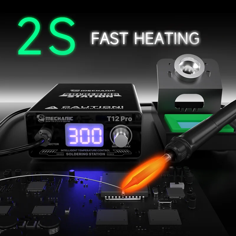 thumbnail image 2 of DC12-24V 75W T12-942 Soldering Iron Digital Adjustable Temp Soldering 2 of 12