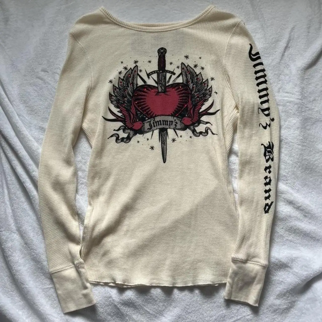 Y2K Langarm T-Shirt Damen - Grunge, Anime & Schmetterlingsbänder