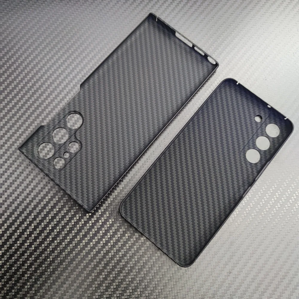삼성 갤럭시 S22 울트라 레드 블랙 파인 홀 탄소 섬유 케이스에 대한 실제 아라미드 섬유 전화 케이스 삼성 갤럭시 S22 커버에 대한