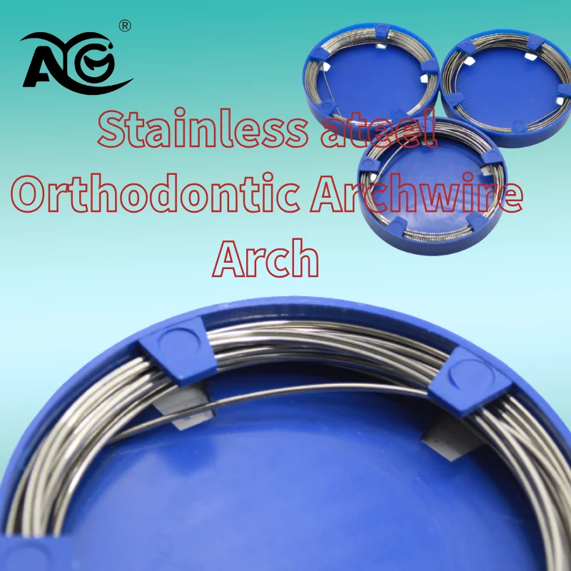 20PC 0.5/0.6/0.7/0.8/0.9/1.0mm Dental Stainless Steel Orthodontic Archwire Arch Wire for Orthodontic Teeth Surgical Instruments