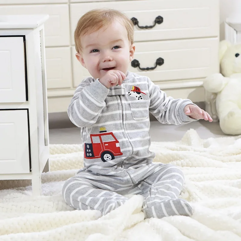 Baby Clothes Newborn Baby Boys Footed Girls Jumpsuit Soft Cotton Cartoon Fox Romper