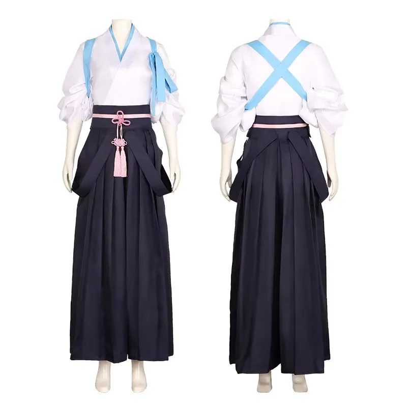 Genshin Impact Ayaka Kamisato Blue White Kimono Dress Cosplay Costume