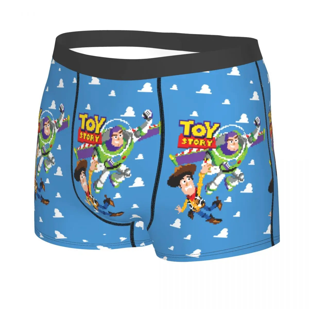 Men's Toy Story 8Bit Woody And Buzz Boxer Shorts Panties Mid