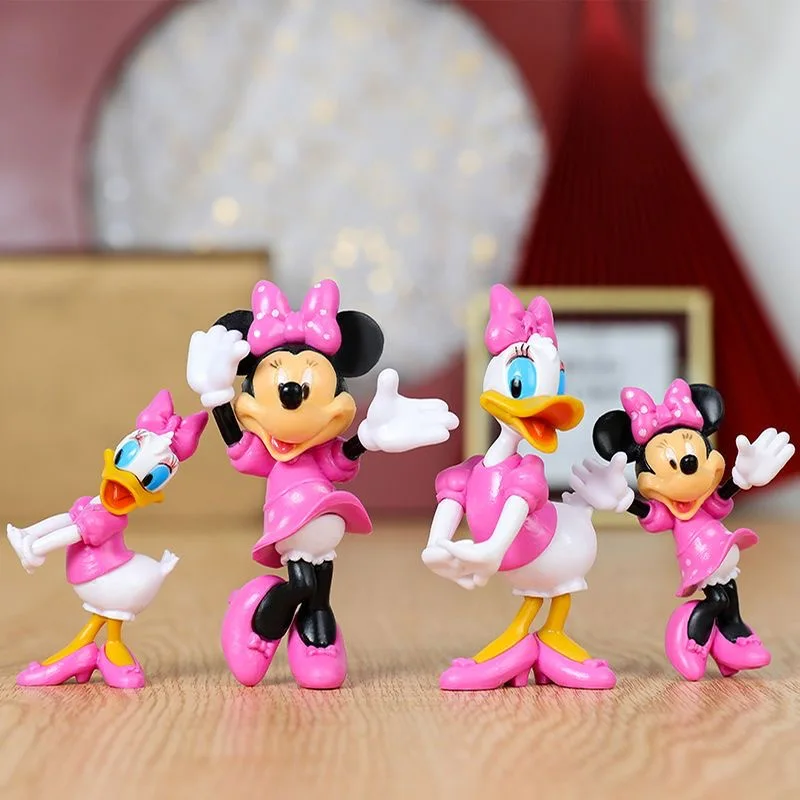 French Feves Disney MICKEY MOUSE Minnie Daisy Duck Pluto Goofy Porcelain  Figurines King Cake Baby Doll Miniature Charm Figures Q42 