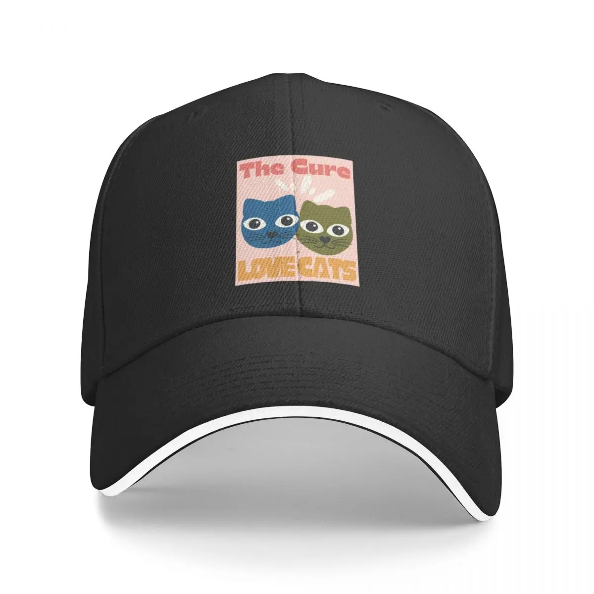 

New The Cure Love Cats Baseball Cap Thermal Visor Golf Hat Man Fluffy Hat Women's Golf Wear Men's