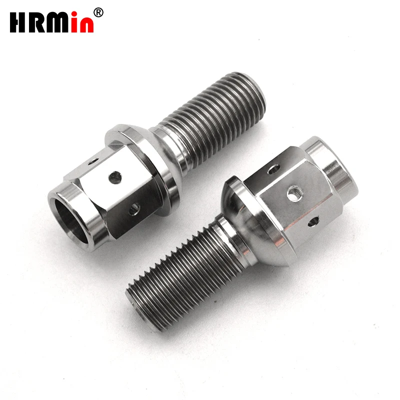 

HRMin High quality M14*1.5*28/35mm Gr.5 titanium Ball seat wheel titanium bolt hub bolt 10ps /20ps For Mercedes-Benz