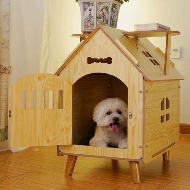 

Dog kennel Cat kennel four seasons general winter warm wooden cat house dog house pet dog villa room outdoor wooden house indoor
