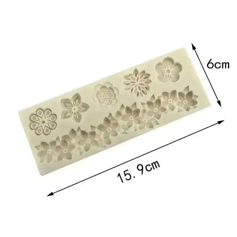 Multiple Silicone Flower Mold Creative Petal DIY Chocolate Candy Molds Kitchen Baking Cake Decor Aromatherapy Candle Mould