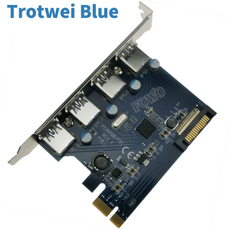 Chip Fresco FL1100 USB 3.0 PCIE Expansion Card Adapter PCIE USB 3.0 4 port HUB Controller Card