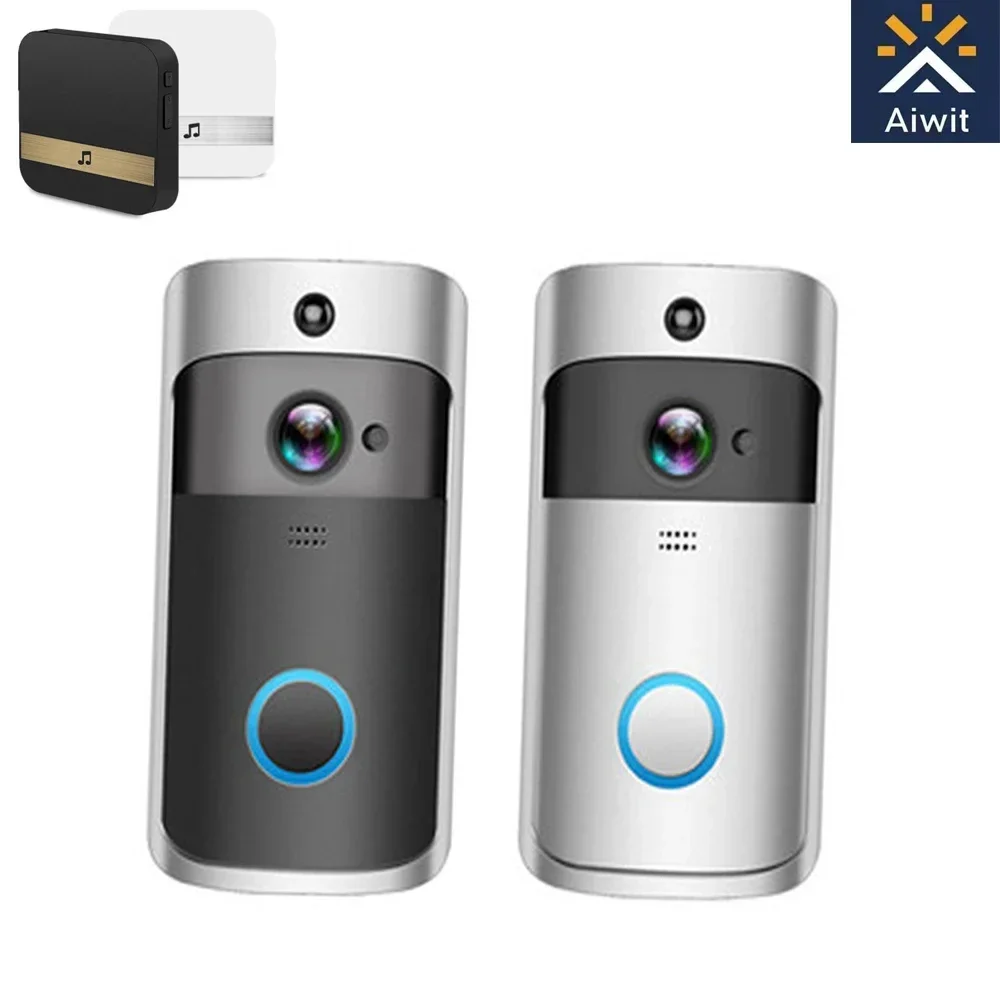 Video Doorbell Camera HD WiFi Doorbell Wireless Operated Motion Detector Audio & Speaker Night Vision for iOS&Android No battery video doorbell camera