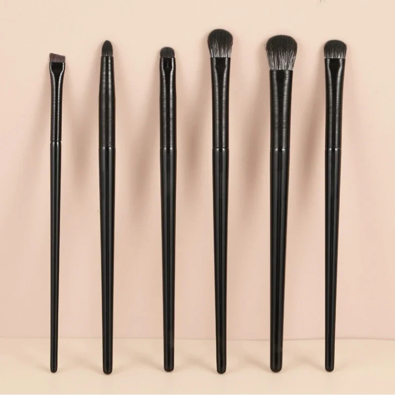 Soft Hair Eyeshadow Brush 6-piece Eye Makeup Smudged Lying Silkworm Eyeliner Blade Eye Detail Small Makeup Brush wholesale