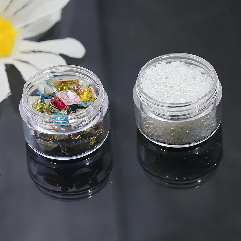 Cosmetic Bottle Cosmetic Cream Bottle Moisturizer Jar 10/50pcs 5g Sample Clear Cream Jar Mini Cosmetic Bottles Containers For Nail Arts Small Clear Can Tin For Balm
