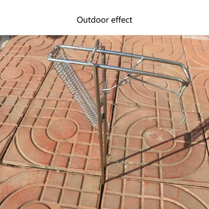 Fishing Rod Stand Rack Folding Automatic Double Spring Angles Fishing Rod Holder Rack Ground Support Bracket