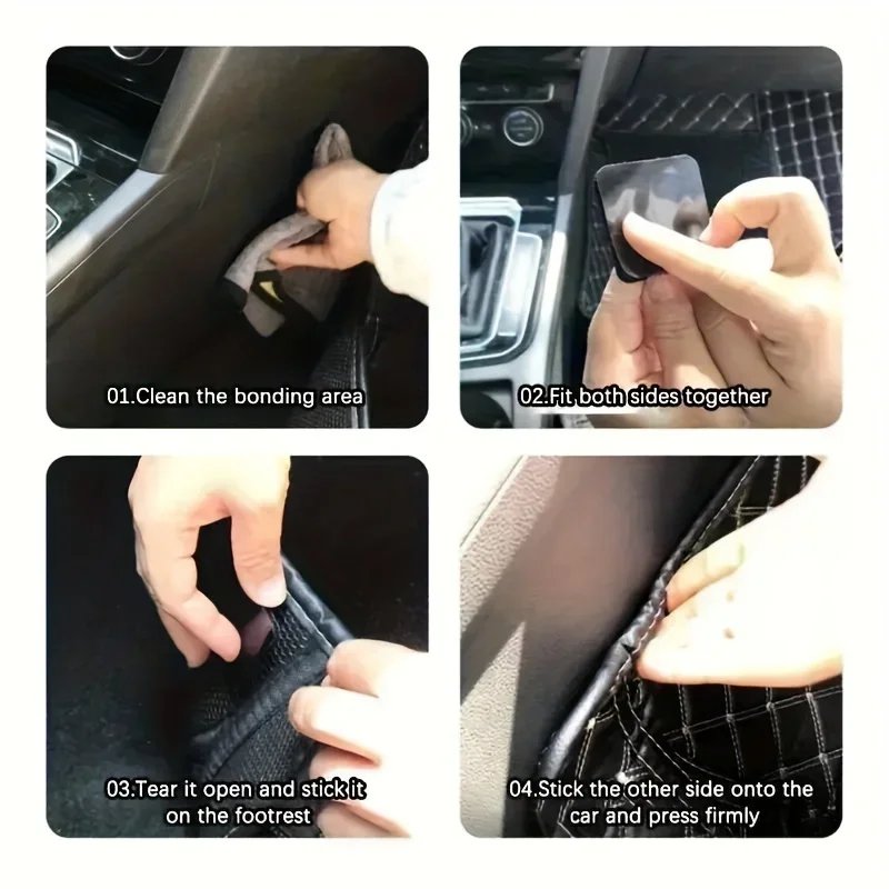 고강도 양면 접착식 안전 자동차 매트, 카펫 스티커, 가정용 바닥 미끄럼 방지 테이프 스티커 20장