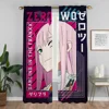 Kitchen Curtains for Bedroom Zero Two Halloween Decoration Elegant Room Curtains 2 Pieces Window Curtain Shades Partition Living 3