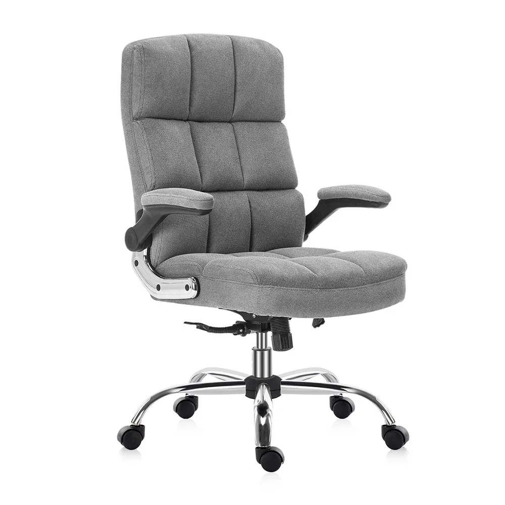 

Chair HHigh Back Executive Desk Chair with Flip-up Arms Modern Computer Chair with Wheels for Adult