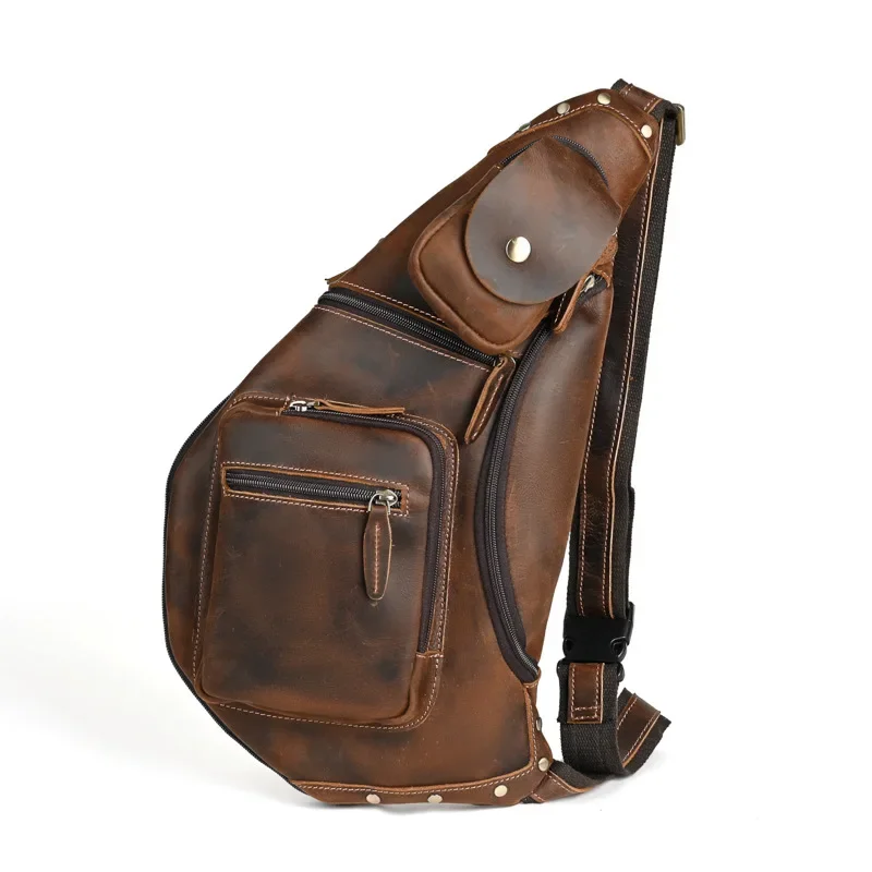 

Waist Pack Chest Bags Wallet for Men Handbag Business Bag Male Outdoor Casual Man Genuine Cow Leather Phone Coin Card Bag
