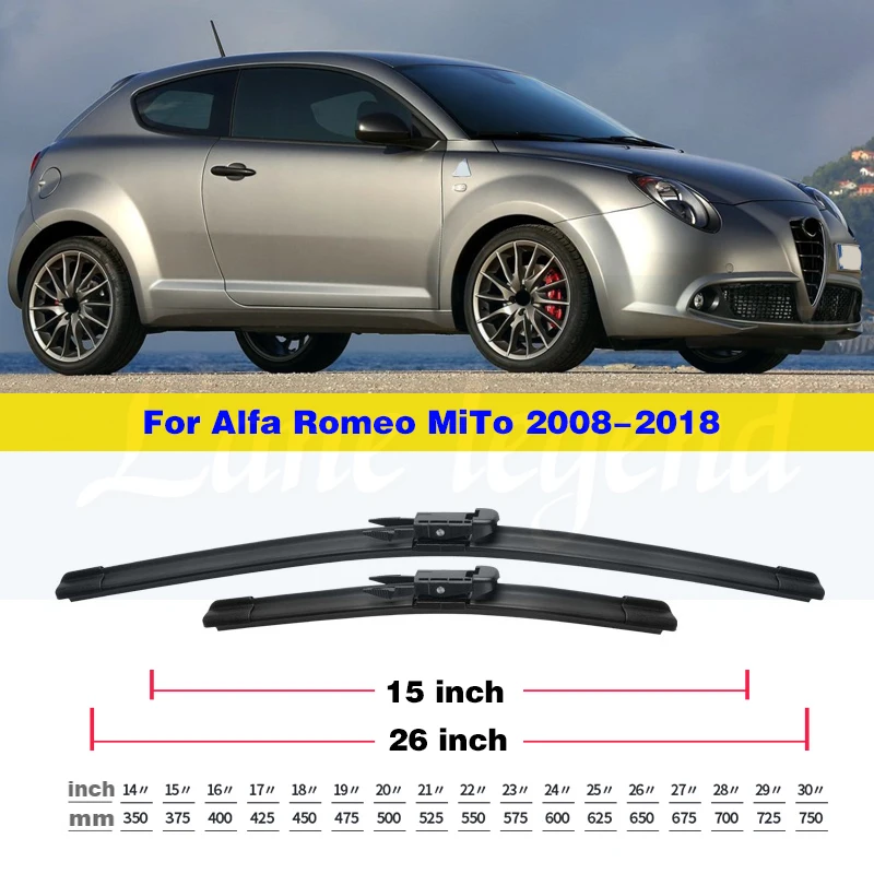 Spazzole Tergicristallo Aerodinamiche Per Alfa Romeo Stelvio - Foto 9