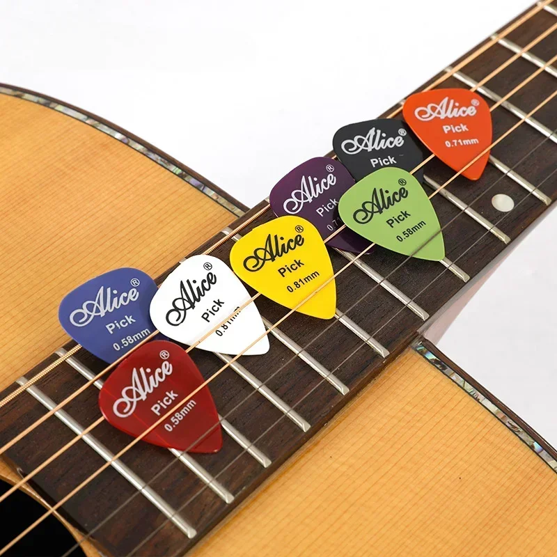 Alice Guitar Picks Electric Bass Fixer Guitar Accessories Thickness Picks Mediator Guitare &Eacute;lectrique 6 Pcs
