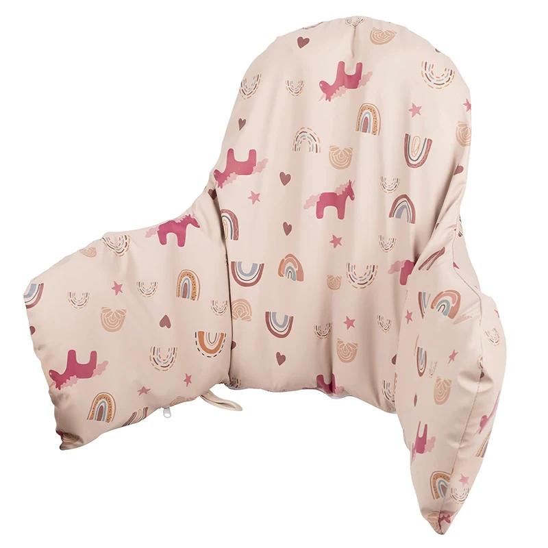 Baby High Chair Cushion Cover Built-in Inflatable Cushion Easy to Clean Highchair Accessories for Baby Sitting More Comfortable - 6
