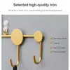 Luxury Fitting Room Coat Hooks For Wall Nordic Style Door Key Hat Hanger Rack Storage Iron Wall Hanging Hook Home Entrance Decor 5